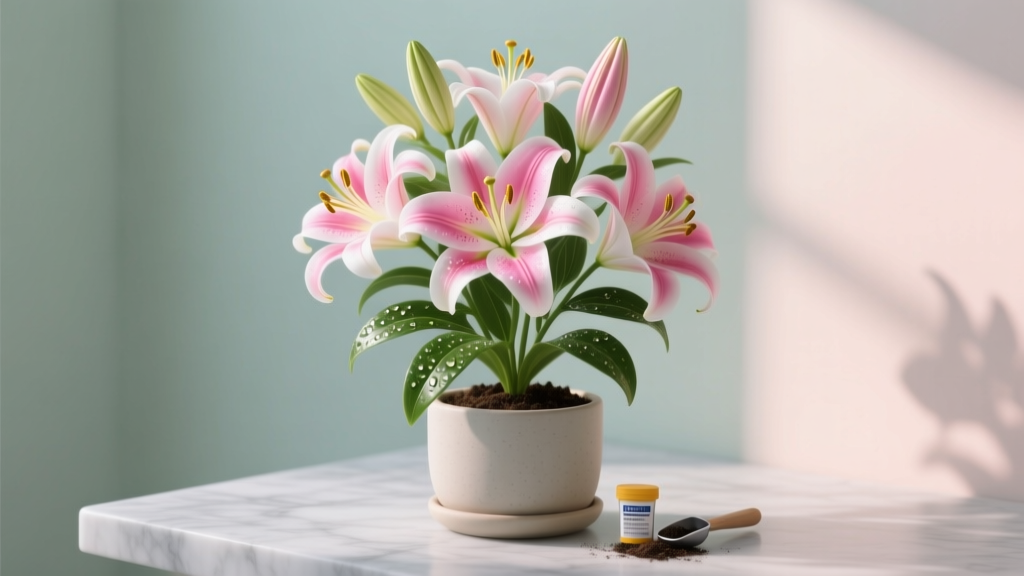 How to Plant Lilies Indoors Fertilizer Guide: The Exact Feeding Schedule & Formula That Prevents Yellow Leaves, Bud Drop, and Stunted Blooms (No More Guesswork)