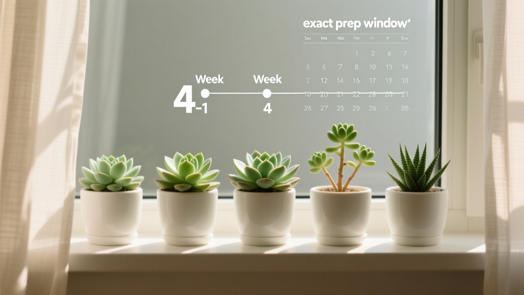 When to Start Your Succulent Garden Indoors in Zone 6: The Exact 4-Week Prep Window Most Gardeners Miss (and Why Starting Too Early Causes Leggy, Weak Plants)