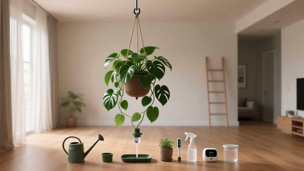 How to Water Indoor Hanging Plant Without Taking It Down: 7 Foolproof Methods That Save Your Back, Prevent Root Rot, and Keep Your Plants Thriving (No Ladder, No Mess, No Stress)