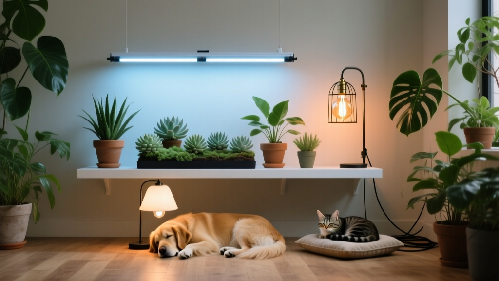 Pet Friendly What Type of Light Helps Plants Grow Indoors? The Truth About LED vs. Fluorescent vs. Incandescent — Plus Which Bulbs Are Safe If Your Dog Chews Cords or Your Cat Naps Under Lamps