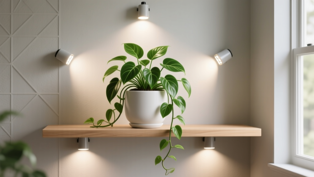Where to Place Grow Lights for Indoor Plants Pothos: The 5-Point Placement Blueprint That Prevents Leggy Stems, Yellow Leaves, and Wasted Energy (Backed by Horticultural Light-Mapping Studies)