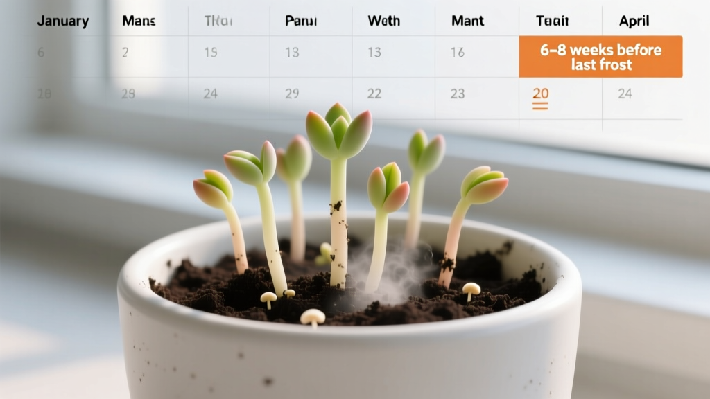 Succulent what happens if I plant seeds too early indoors? Here’s exactly what goes wrong — leggy seedlings, fungal rot, stunted growth, and why 6–8 weeks before last frost is the *only* safe window (with month-by-month planting charts)