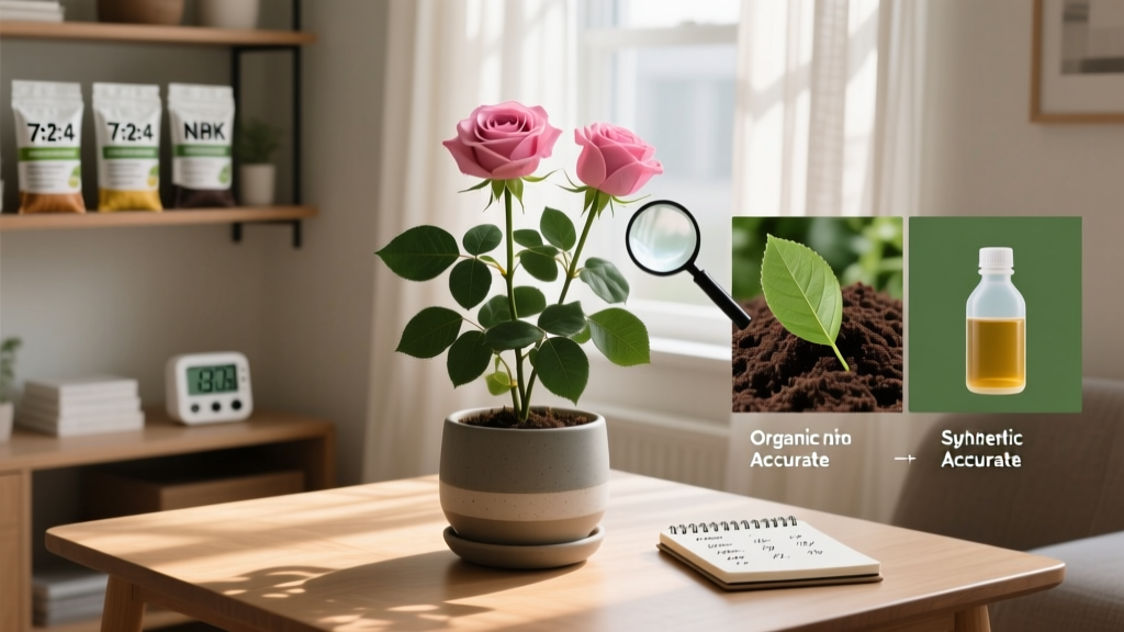The Indoor Rose Fertilizer Guide No One Tells You: Stop Yellow Leaves & Weak Blooms — 7 Exact Nutrient Ratios, Timing Windows, and Organic vs. Synthetic Truths That Actually Work in Low-Light Apartments