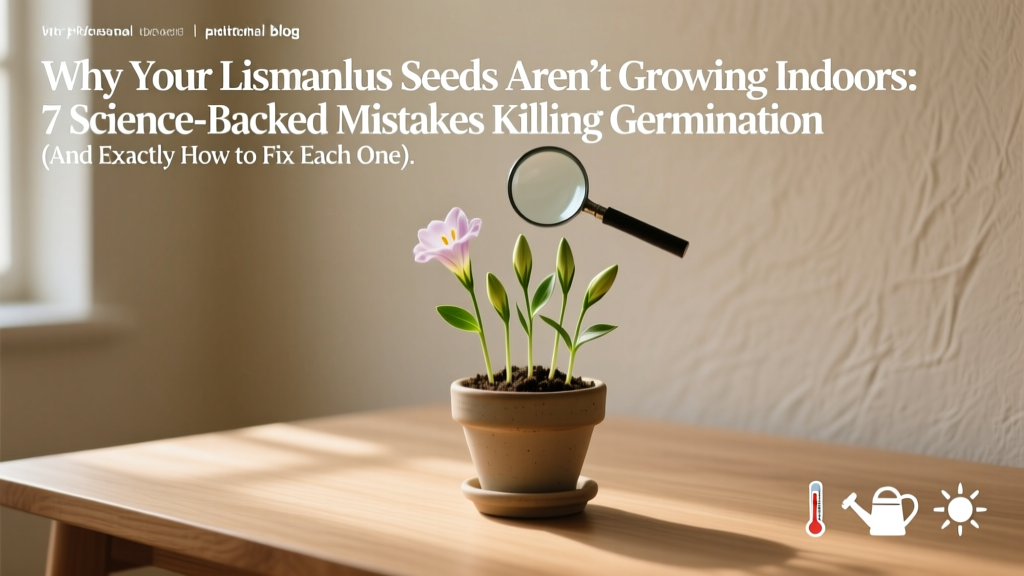 Why Your Lisianthus Seeds Aren’t Growing Indoors: 7 Science-Backed Mistakes Killing Germination (And Exactly How to Fix Each One)