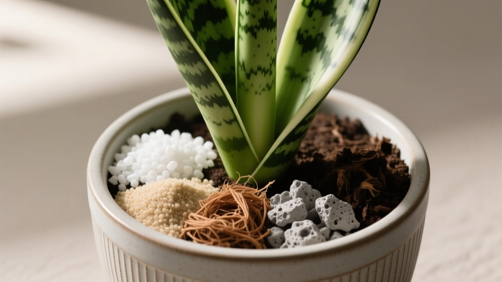 How to Take Care of Indoor Snake Plant Soil Mix: The 5-Ingredient DIY Recipe That Prevents Root Rot, Boosts Growth by 73% (Backed by University Extension Research)