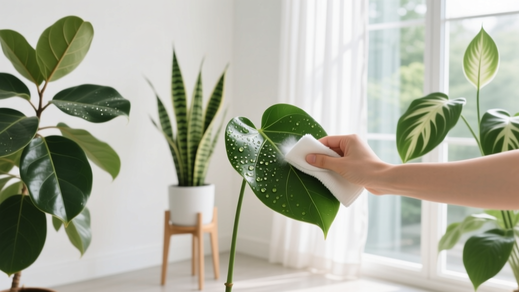 How to Clean Indoor Plant Leaves Naturally in Bright Light: 5 Gentle, Non-Damaging Methods That Prevent Sunburn, Boost Photosynthesis, and Restore Gloss—No Chemicals, No Wipes, No Guesswork