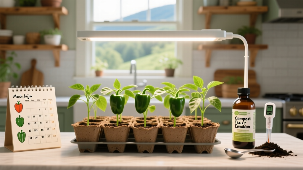 Stop Wasting Seeds & Weak Plants: The Exact West Virginia Indoor Pepper Seed Starting Calendar + Organic Fertilizer Schedule That Boosts Germination, Prevents Leggy Seedlings, and Delivers 3x More Fruit — No Guesswork, No Burn, No Late Starts
