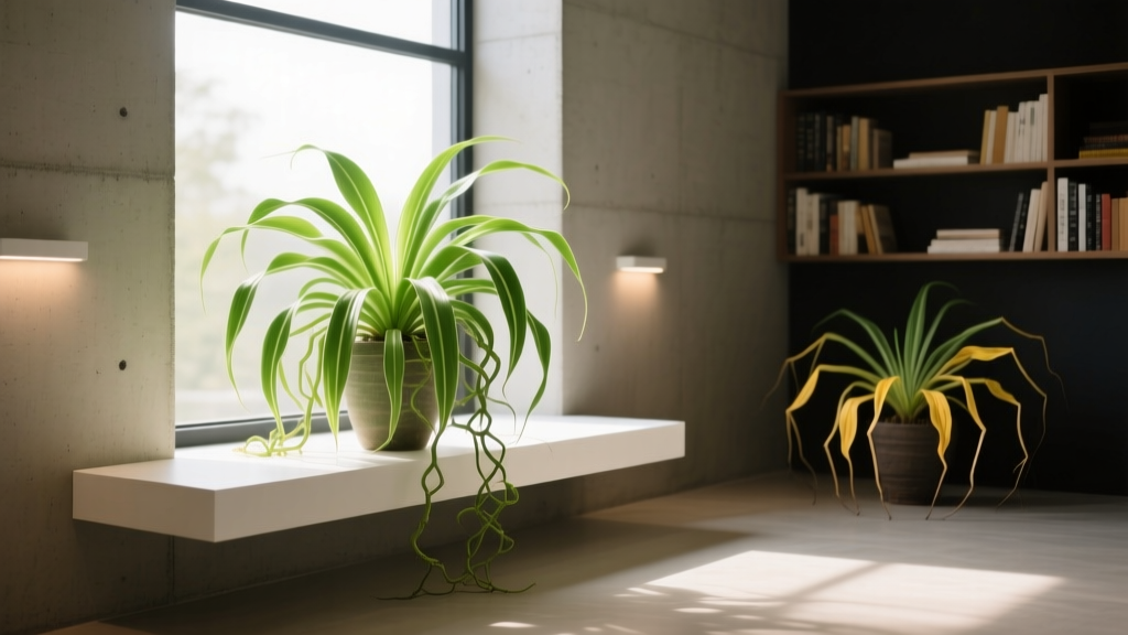 Can spider plants survive in low light in bright light? The truth about their light limits — plus 5 real-world lighting tests that prove where they thrive (and where they quietly suffer)