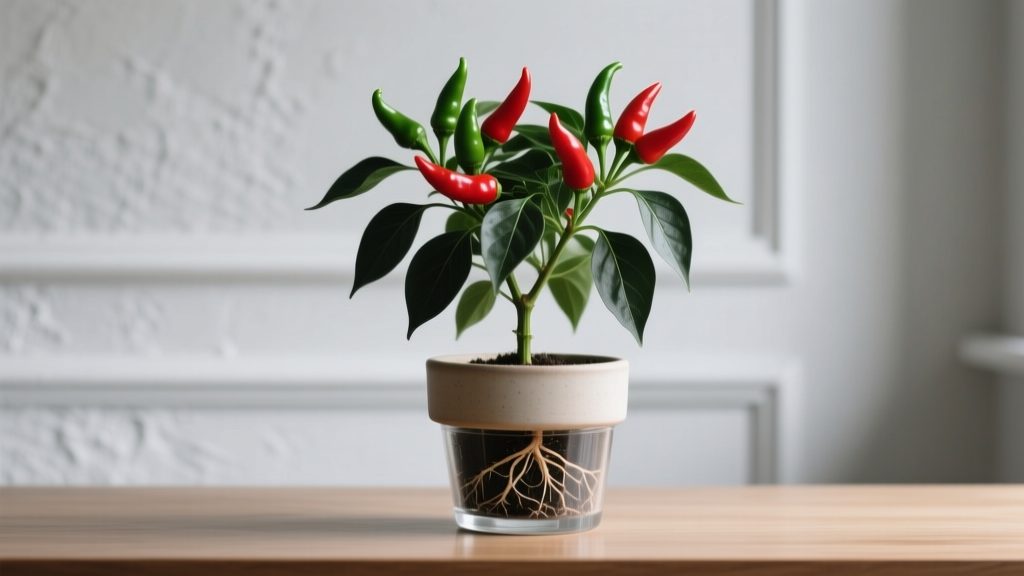 Large How to Look After Indoor Chilli Plants: The 7-Step No-Guesswork Routine That Prevents Leggy Stems, Blossom Drop & Sudden Death (Even in Low-Light Apartments)