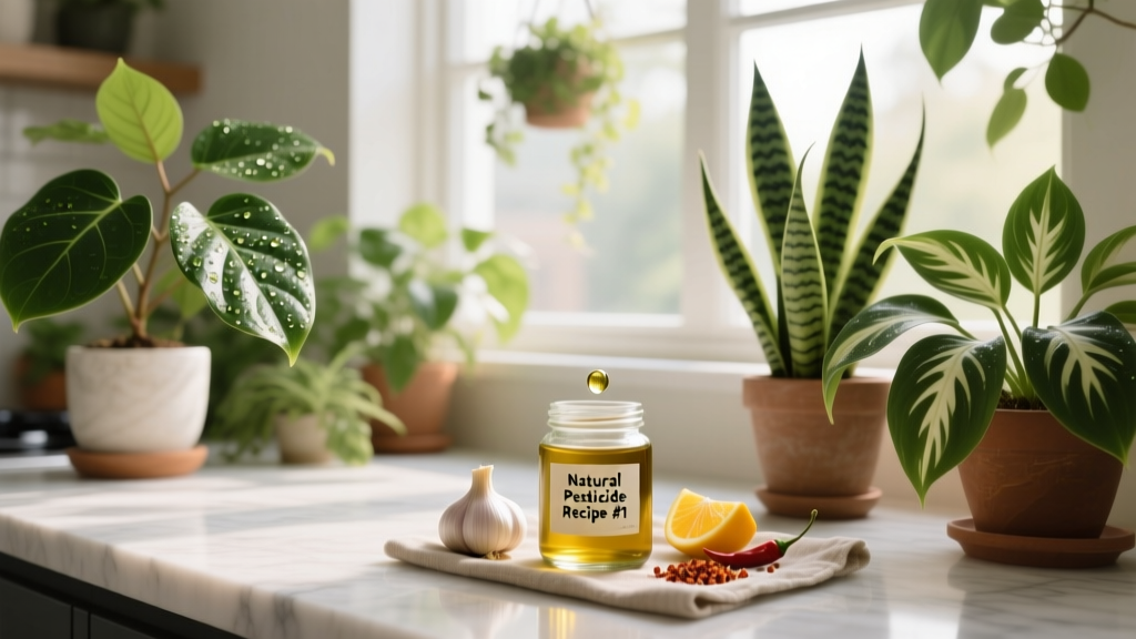 How to Make Natural Pesticide for Indoor Plants Not Growing: 5 Science-Backed Recipes That Fix Pest Stress *and* Revive Stunted Growth—No More Yellow Leaves, Drooping Stems, or Silent Soil