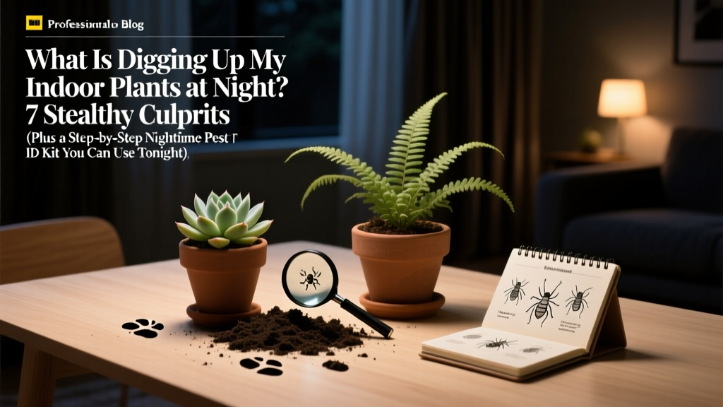Small What Is Digging Up My Indoor Plants at Night? 7 Stealthy Culprits (Plus a Step-by-Step Nighttime Pest ID Kit You Can Use Tonight)