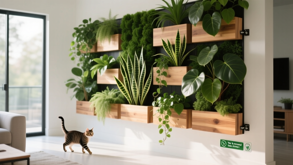Indoor Plant Walls: Cat-Safe & Structural Guide