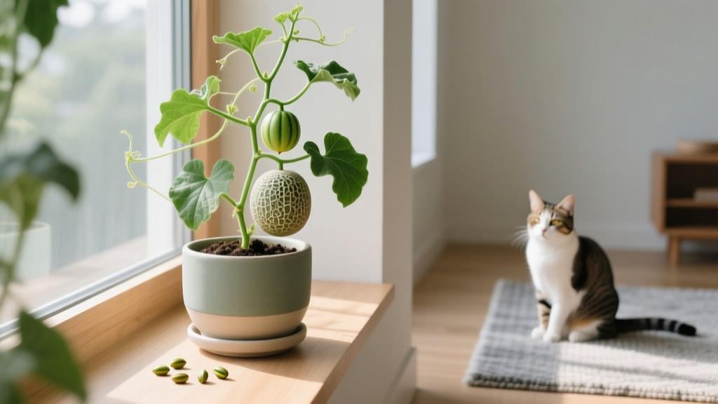 Is Your Indoor Melon Plant Dangerous to Cats? A Step-by-Step, Vet-Approved Guide to Safely Planting Melon Seeds Indoors Without Risking Your Feline’s Health