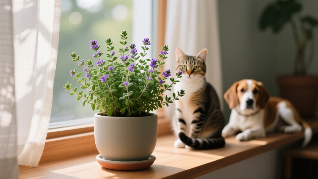Pet Friendly How to Care for Indoor Thyme Plant: 7 Non-Negotiable Steps That Prevent Wilting, Keep Cats & Dogs Safe, and Boost Flavor—Backed by Horticulturists and ASPCA Data