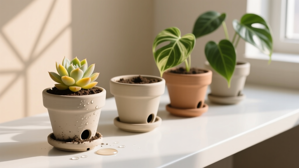 Do small pots for indoor plants need holes? The truth about drainage that’s killing your succulents, pothos, and peace lilies — and how to fix it without repotting every week.