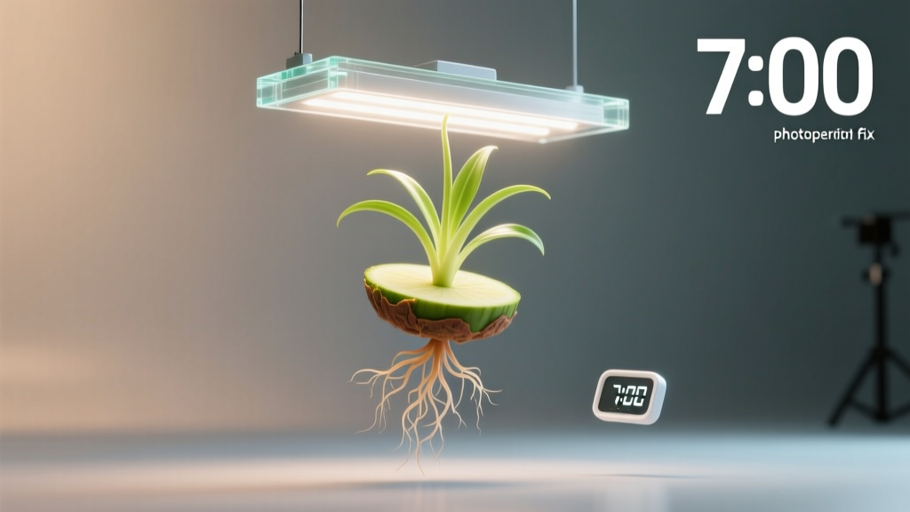 How Long to Leave Grow Lights On for Indoor Plants Propagation Tips: The 7-Minute Photoperiod Fix That Doubles Rooting Success (No More Leggy Cuttings or Wasted Electricity)
