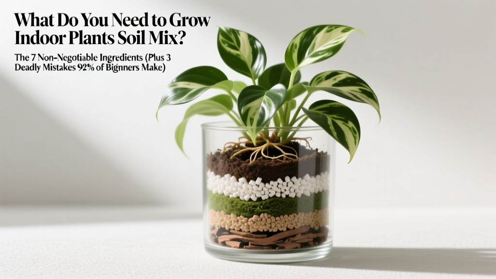 What Do You Need to Grow Indoor Plants Soil Mix? The 7 Non-Negotiable Ingredients (Plus 3 Deadly Mistakes 92% of Beginners Make)