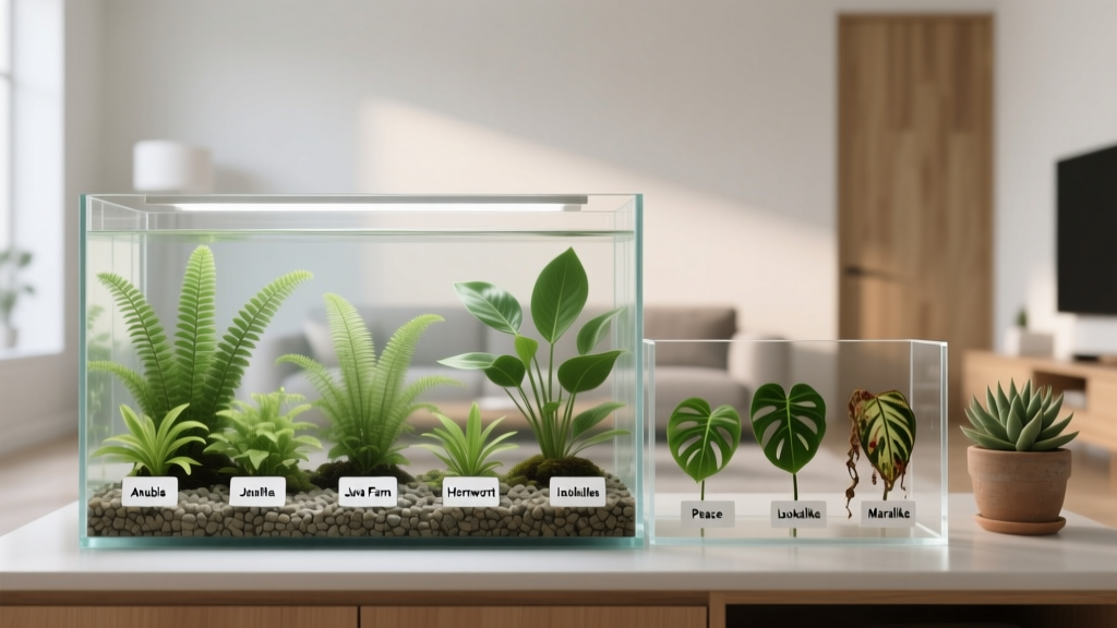 Aquarium-Safe Indoor Plants: 9 Safe + 7 Dangerous Options