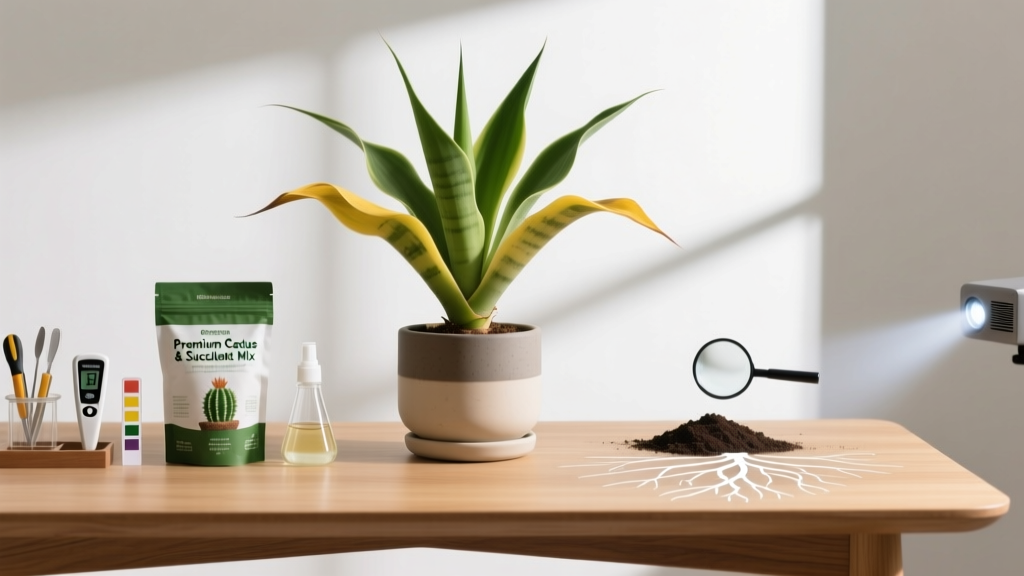 Why Is My Indoor Yucca Plant Turning Yellow Soil Mix? 7 Science-Backed Fixes You’re Overlooking (Most Fail at #3)