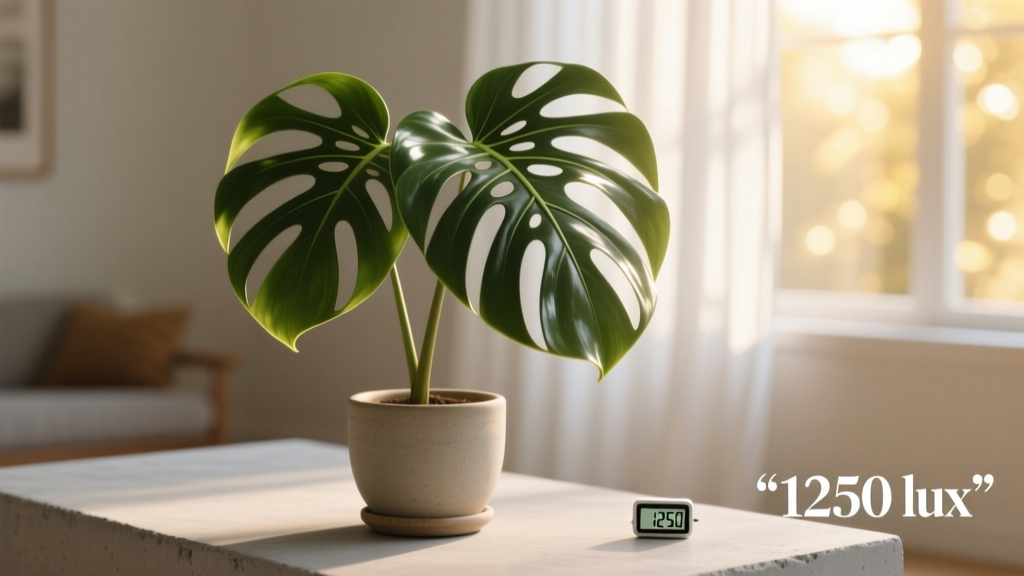Is Monstera Plant Good for Indoor in Bright Light? The Truth About Sunburn, Fenestration, and Why Your 'Bright Light' Might Be Too Bright — Plus the Exact Light Meter Readings That Prevent Leaf Scorch