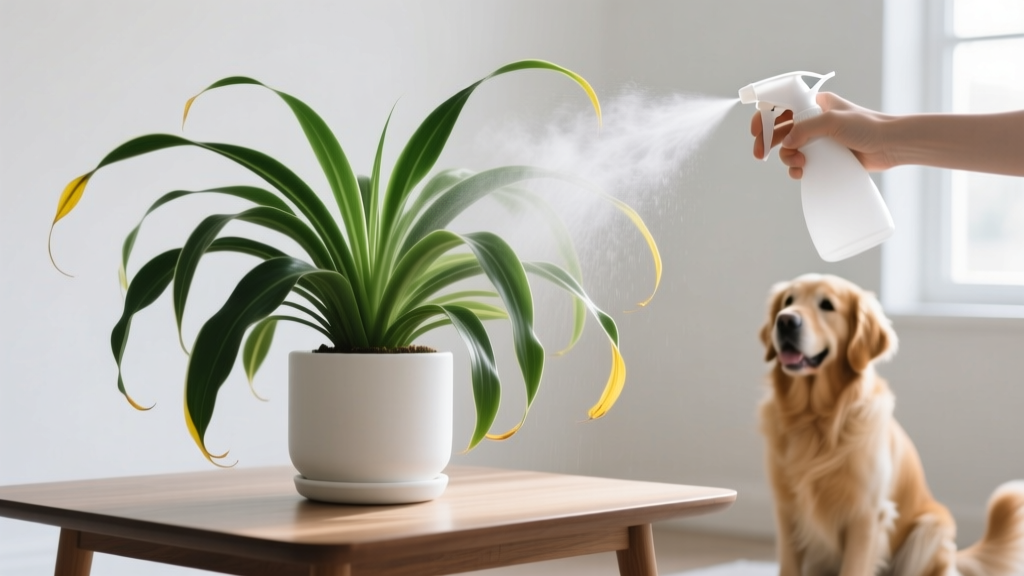 Pet Friendly How to Water a Spider Plant Indoors: The 5-Minute Mistake-Proof Routine That Stops Overwatering, Protects Your Dog or Cat, and Keeps Your Plant Thriving—No More Yellow Tips or Droopy Leaves!