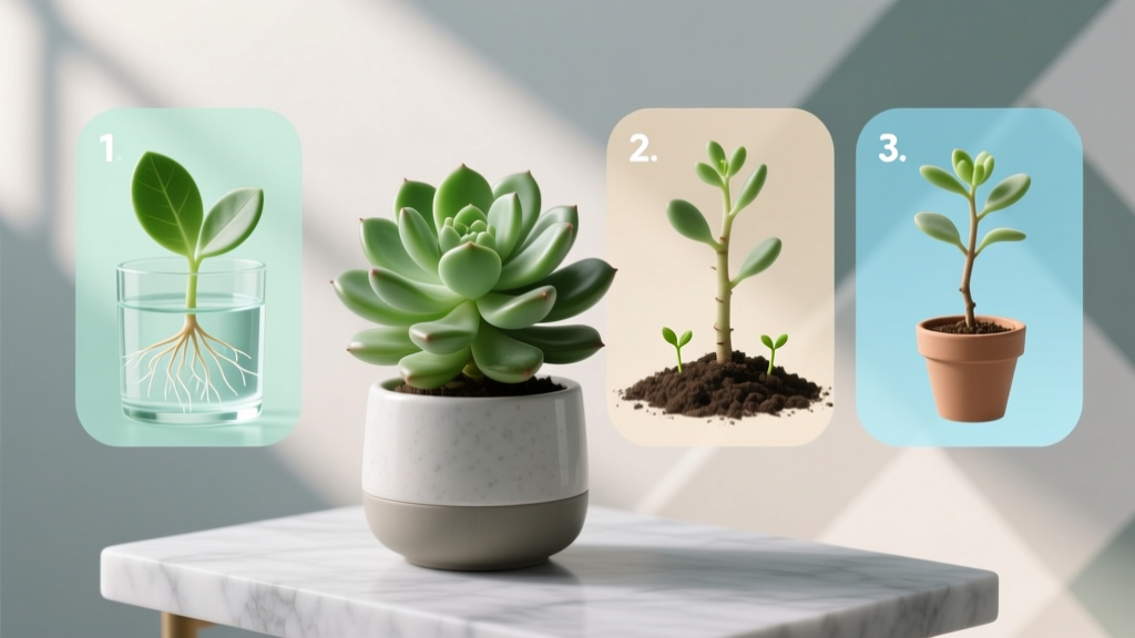 Large How to Propagate the Jade Plant: The 3 Foolproof Methods That Actually Work (No Root Rot, No Wasted Leaves — Just Thriving New Plants in 4–6 Weeks)