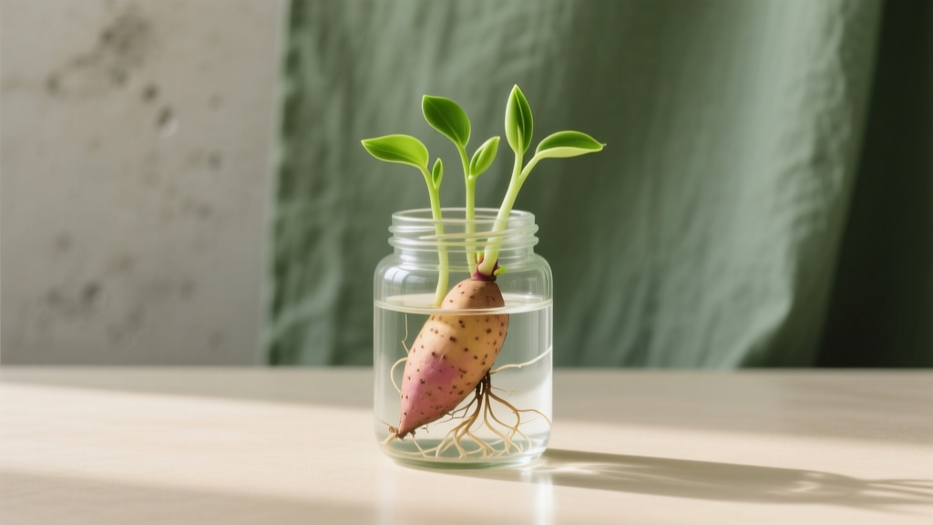 You Don’t Need a Garden: The Realistic, Step-by-Step Guide to Growing Sweet Potato Plants Indoors in Small Spaces—No Greenhouse, No Yard, Just Light, Water, and a Jar (Yes, It Actually Works!)