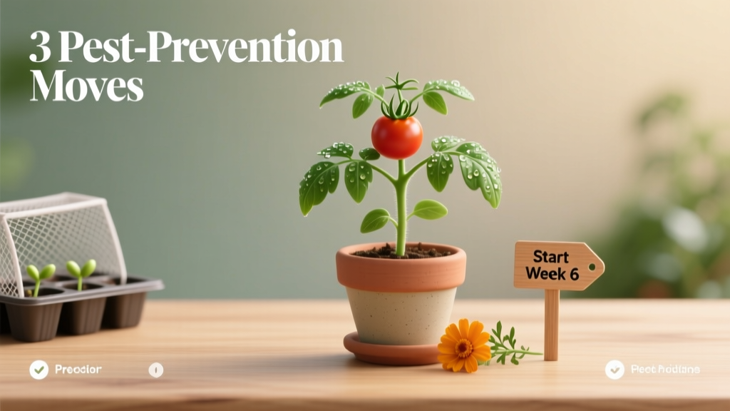 Stop Losing Your Tomato Seedlings: The Exact Week to Start Seeds Indoors in Zone 6a — Plus the 3 Pest-Prevention Moves Most Gardeners Skip (That Save 70% of Early Transplants)