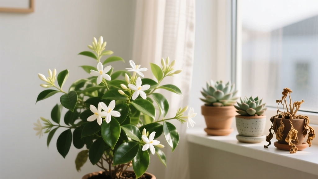 Succulent lovers, can you grow jasmine plant indoors? Yes—but only if you ditch the succulent mindset: here’s how to give jasmine the humidity, light, and seasonal rhythm it *actually* needs (not what your echeveria gets).