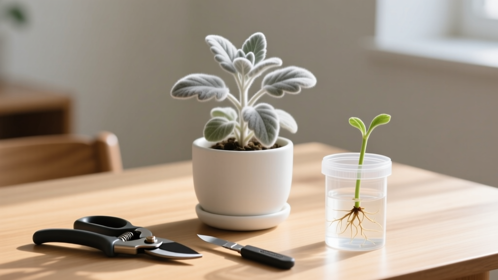 Indoor How to Propagate Lamb’s-Ear Plants: The 4-Step Foolproof Method (No Garden Needed — Just 1 Pot, 3 Tools & 10 Days to Rooted Clones)