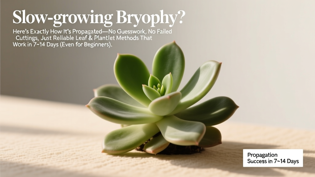 Slow-growing Bryophyllum? Here’s Exactly How It’s Propagated—No Guesswork, No Failed Cuttings, Just Reliable Leaf & Plantlet Methods That Work in 7–14 Days (Even for Beginners)