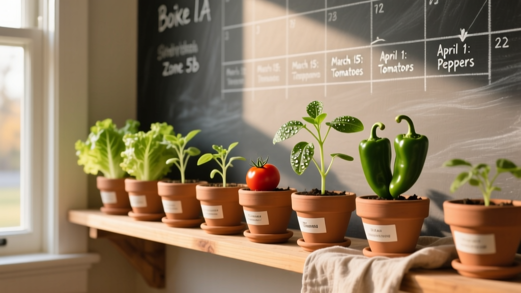 Stop Guessing: The Exact Indoor Seed-Starting Calendar for Boise, ID (Zone 5b) — When to Plant Tomatoes, Lettuce, Peppers & More Without Frost Regrets or Leggy Seedlings