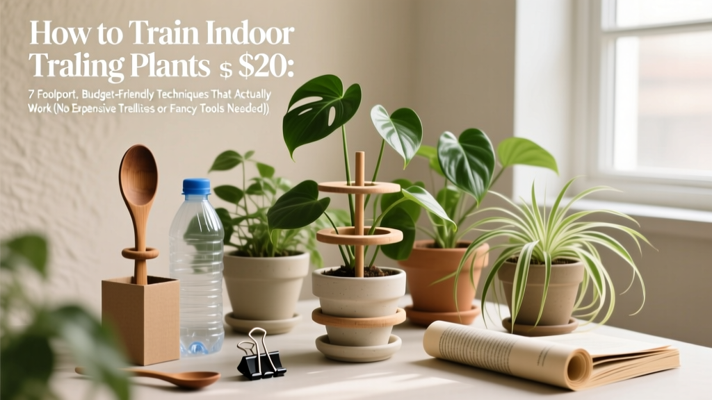 How to Train Indoor Trailing Plants Under $20: 7 Foolproof, Budget-Friendly Techniques That Actually Work (No Expensive Trellises or Fancy Tools Needed)
