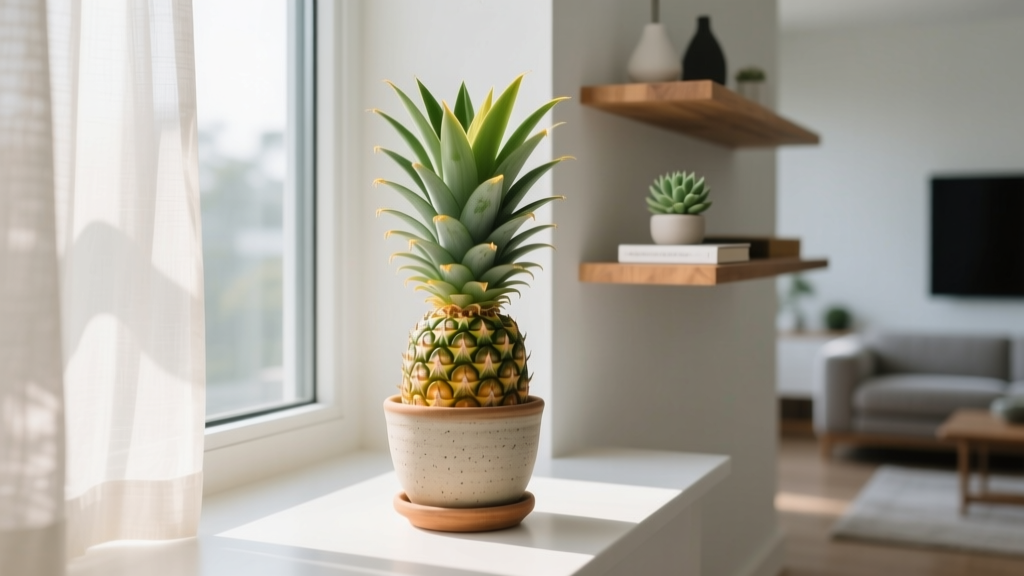 You *Can* Grow a Pineapple Indoors — Here’s the Exact Step-by-Step Method That Actually Works (No Greenhouse, No Yard, Just One Small Plant)