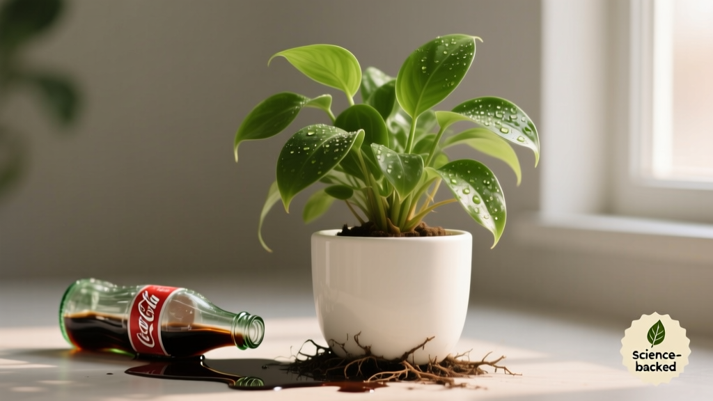 Why Your Indoor Plants Aren’t Growing After Using Coca-Cola — The Truth About Sugar, Acid, and Root Rot (Plus 7 Safer, Science-Backed Alternatives That Actually Work)