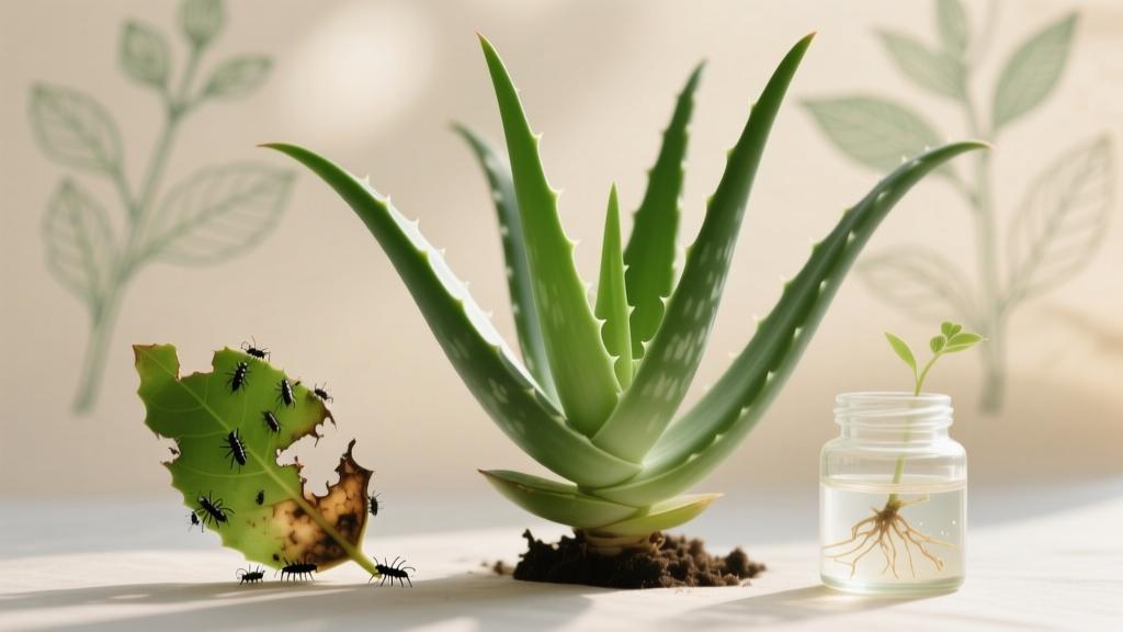 Stop Wasting Leaves & Inviting Pests: Why Propagating Aloe from Leaf Cuttings Almost Always Fails — And What Actually Works for Healthy, Pest-Free Offspring (Backed by UC Cooperative Extension Research)