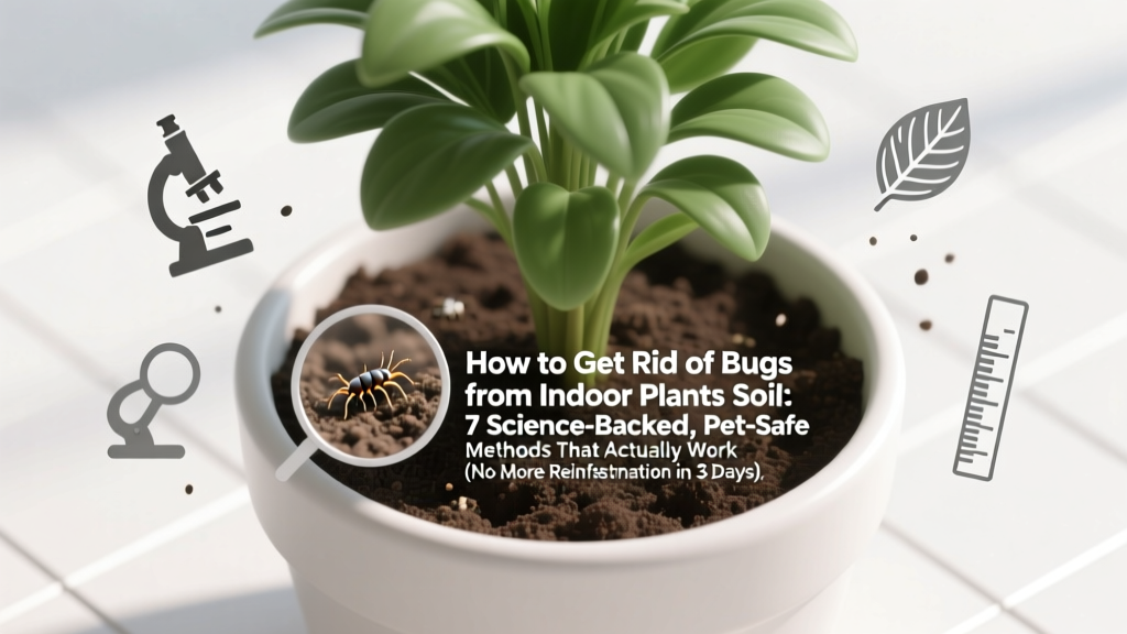 How to Get Rid of Bugs from Indoor Plants Soil Soil Mix: 7 Science-Backed, Pet-Safe Methods That Actually Work (No More Reinfestation in 3 Days)