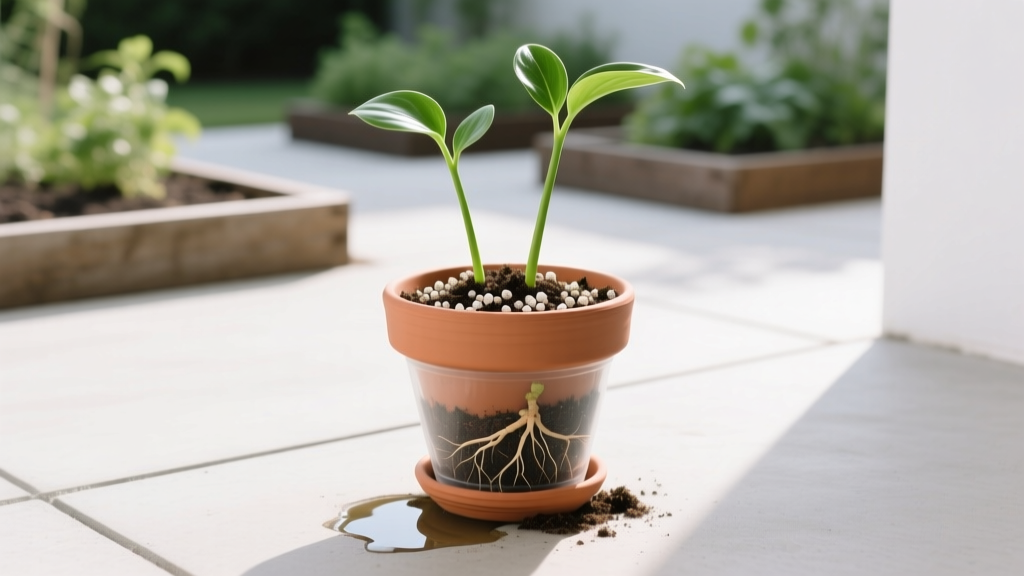 Small Can I Use Indoor Potting Mix for Outdoor Plants? The Truth About Drainage, Nutrients, and Root Rot Risk—What Every Gardener Gets Wrong (and How to Fix It in 3 Steps)