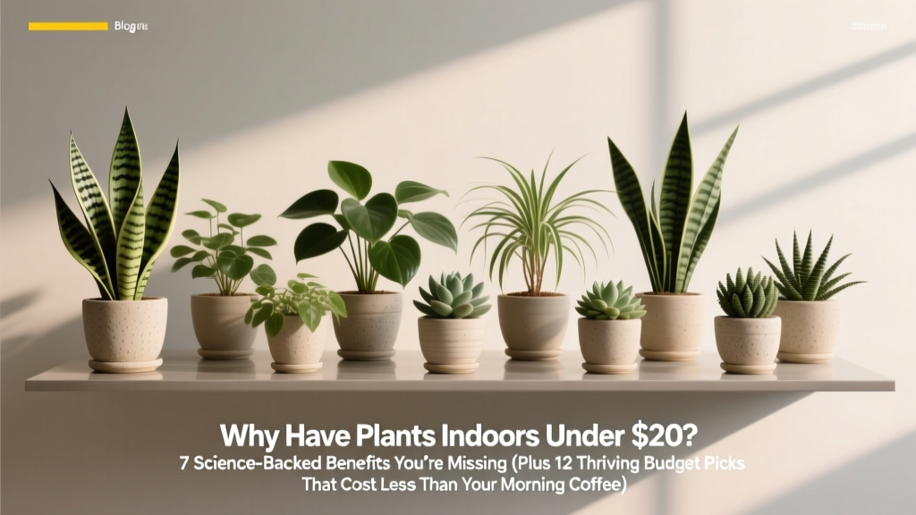 Indoor Plants Under $20: 7 Science-Backed Benefits
