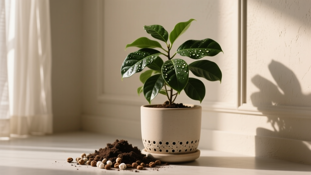 How Much Sun Does an Indoor Coffee Plant Need Soil Mix? The Truth About Light + Drainage That Prevents Root Rot (and Why Your 'Bright Indirect' Window Might Be Lying to You)