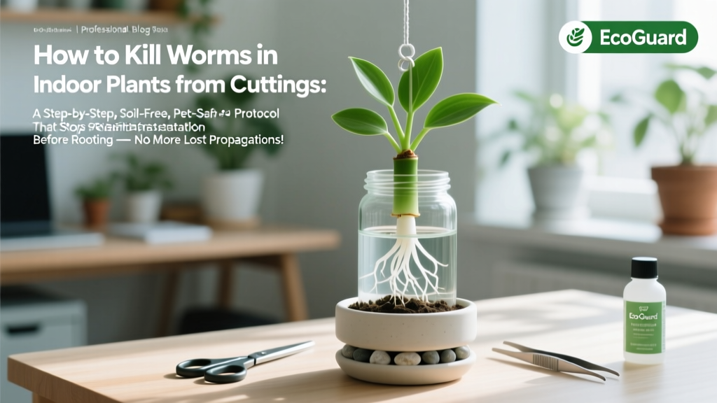 How to Kill Worms in Indoor Plants from Cuttings: A Step-by-Step, Soil-Free, Pet-Safe Protocol That Stops Reinfestation Before Rooting — No More Lost Propagations!