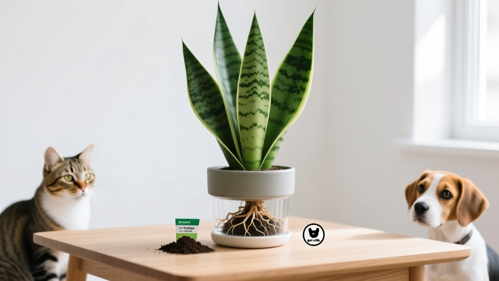 Pet Friendly How to Plant Propagated Snake Plant: The 5-Step Safe Setup That Prevents Accidental Chewing, Avoids Toxic Soil Mixes, and Guarantees Root Success—Even With Curious Cats & Puppies Around