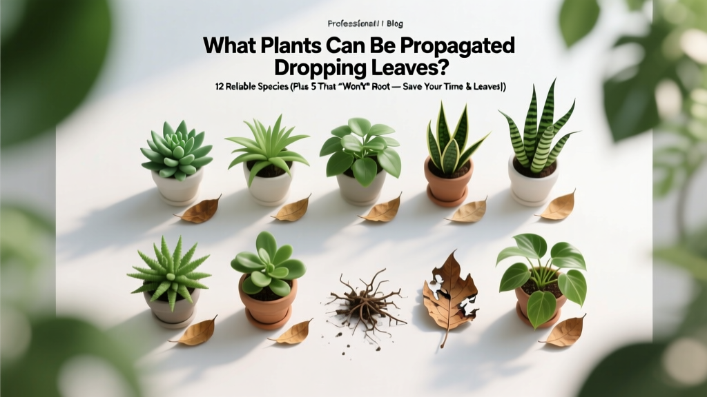 What Plants Can Be Propagated Dropping Leaves? 12 Reliable Species (Plus 5 That *Won’t* Root — Save Your Time & Leaves!)