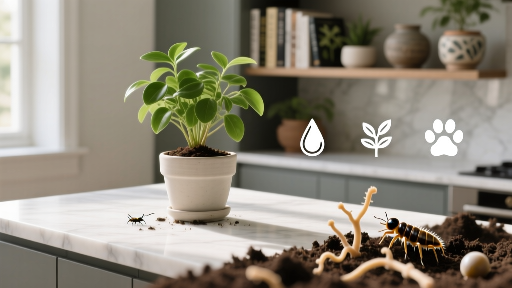 How to Get Rid of Small Insects in Indoor Plants Soil Mix: 7 Science-Backed, Pet-Safe Methods That Actually Work (No More Fungus Gnats or Springtails in 72 Hours)