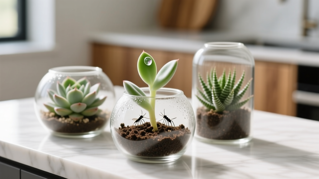 Succulent why are there small flies in my indoor plant? Here’s the exact 5-step rescue plan that stops fungus gnats in 72 hours—no pesticides, no repotting panic, and zero risk to your Echeveria or Haworthia.