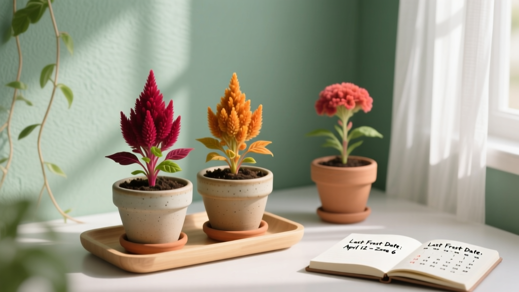 Stop Guessing: The Exact Indoor Celosia Seed-Starting Calendar (Based on Your USDA Zone + Last Frost Date)—How to Grow When to Plant Celosia Seeds Indoors Without Leggy, Weak Seedlings or Missed Blooms