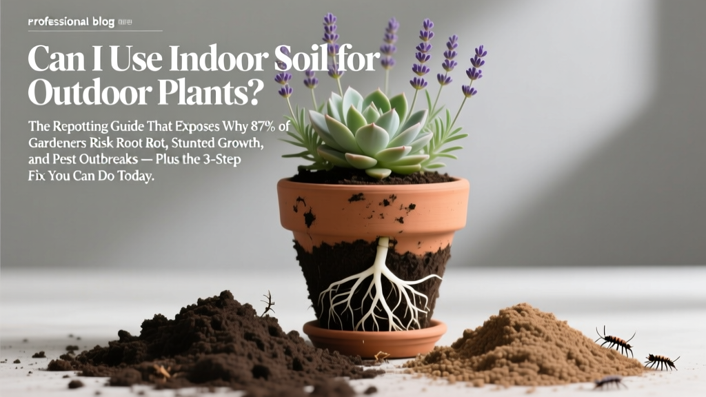 Can I Use Indoor Soil for Outdoor Plants? The Repotting Guide That Exposes Why 87% of Gardeners Risk Root Rot, Stunted Growth, and Pest Outbreaks — Plus the 3-Step Fix You Can Do Today