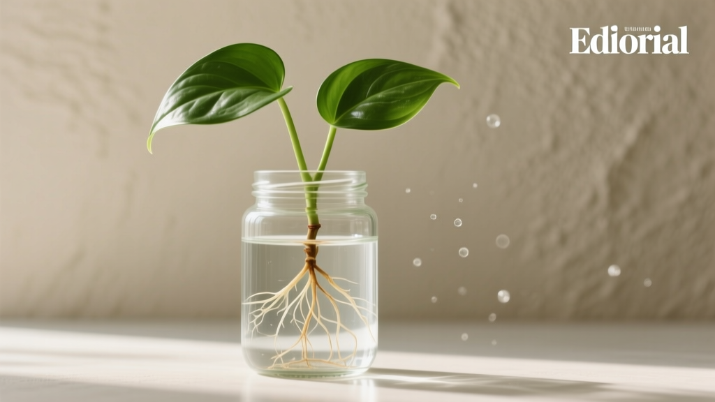 How Long to Propagate Pothos in Water Before Planting: The Exact Root-Length Timeline + When & How to Fertilize (No More Yellow Leaves or Stunted Growth)