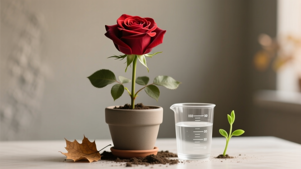 Low Maintenance Indoor Roses: How Much Water Do They *Really* Need? (The Exact Cup Count, Seasonal Adjustments, & Why Overwatering Kills 73% of Houseplant Roses Within 6 Weeks)