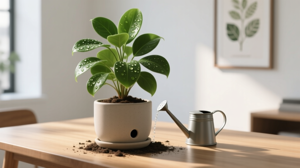 Stop Drowning Your Slow-Growing Indoor Plants: The Exact Watering Method That Prevents Root Rot When There’s No Drain Hole (Backed by Horticultural Science & 7 Years of Trial)